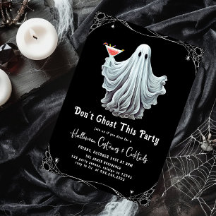 Dont Ghost i Party Vuxen Halloween fest Inbjudningar
