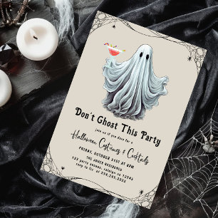 Dont Ghost i Party Vuxen Halloween fest Inbjudningar