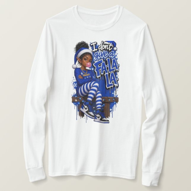 Don't Give One blue2 Damtröja T Shirt (Design framsida)