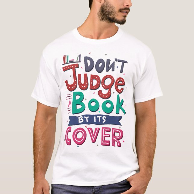 Don't judge a book by its cover t shirt (Framsida)
