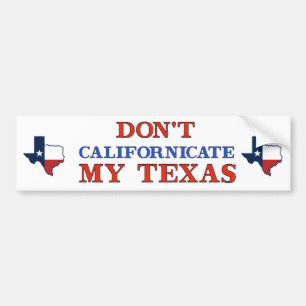 Dont Kalifornien Texas Bildekal