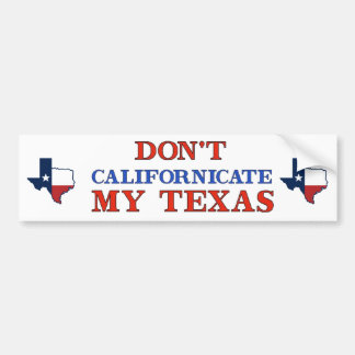 Dont Kalifornien Texas Bildekal