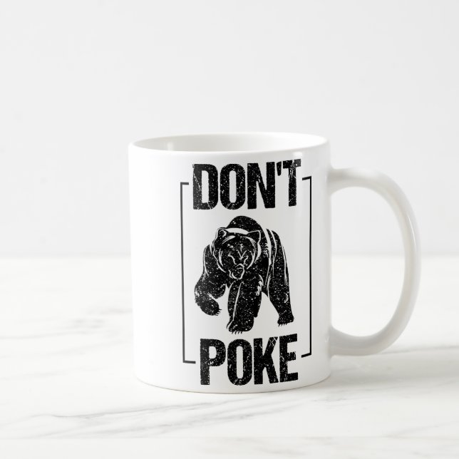 Don't Ke Funny Bear _ Cute Superhero Bear Usa Gift Kaffemugg (Höger)