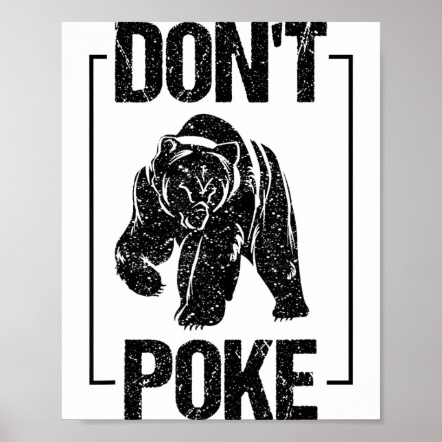 Don't Ke Funny Bear _ Cute Superhero Bear Usa Gift Poster (Framsidan)