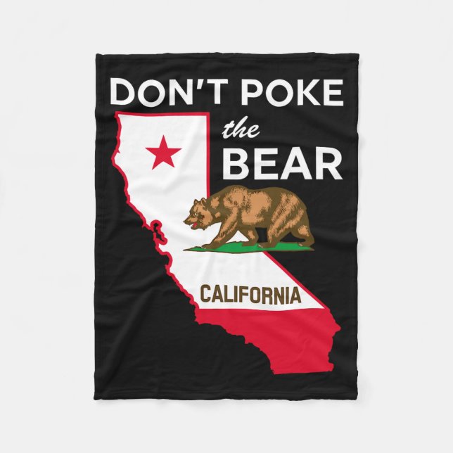 Dont Ke The Bear California Republic Design  Fleecefilt (Framsidan)