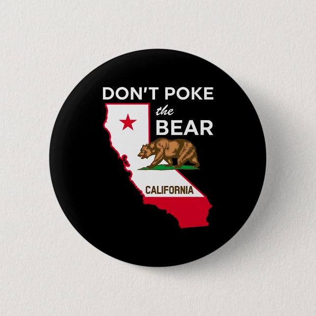 Dont Ke The Bear California Republic Design  Knapp (Framsida)