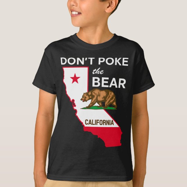 Dont Ke The Bear California Republic Design  T Shirt (Framsida)