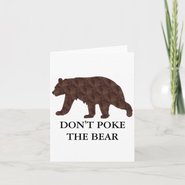 Dont Ke The Bear  Kort (Framsida)