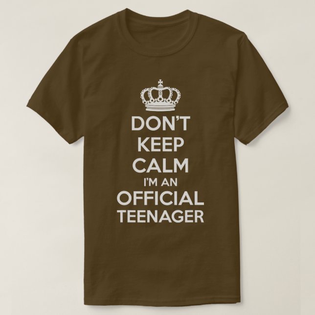 Dont Keep Calm Im An Official nager Funny 13th Bir T Shirt (Design framsida)