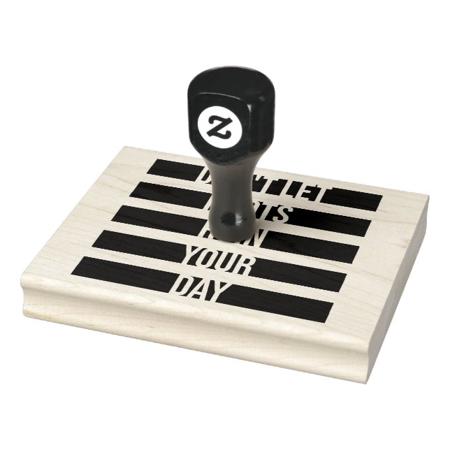 Don't Let Idiots Ruin Your Day Funny Sarcastic Fun Stämpel (Stämpel)