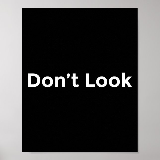 Dont Look At Me  Poster (Framsidan)