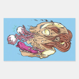 Don't look back! rektangulärt klistermärke