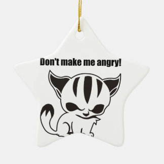 don't make me angry! Kitty Julgransprydnad Keramik