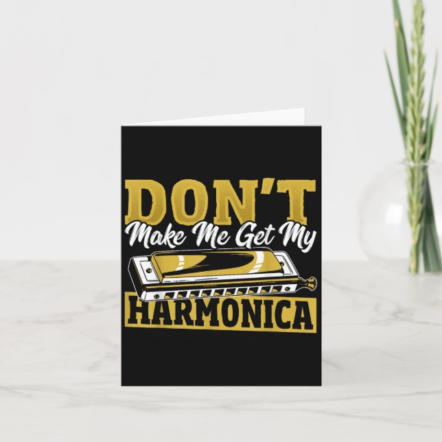 Don't Make Me Get My Harmonica  Kort (Framsida)