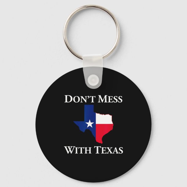 Don't Mess With Texas State Pride Shirt  Nyckelring (Framsida)