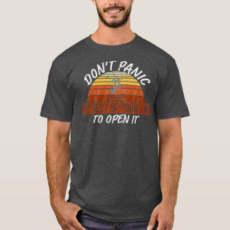 Dont Panic Funny Skydiving T Shirt