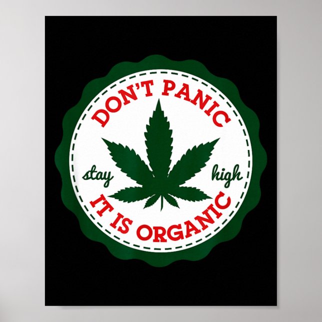 Don't Panic - It Is Organic _ Stay High  Poster (Framsidan)
