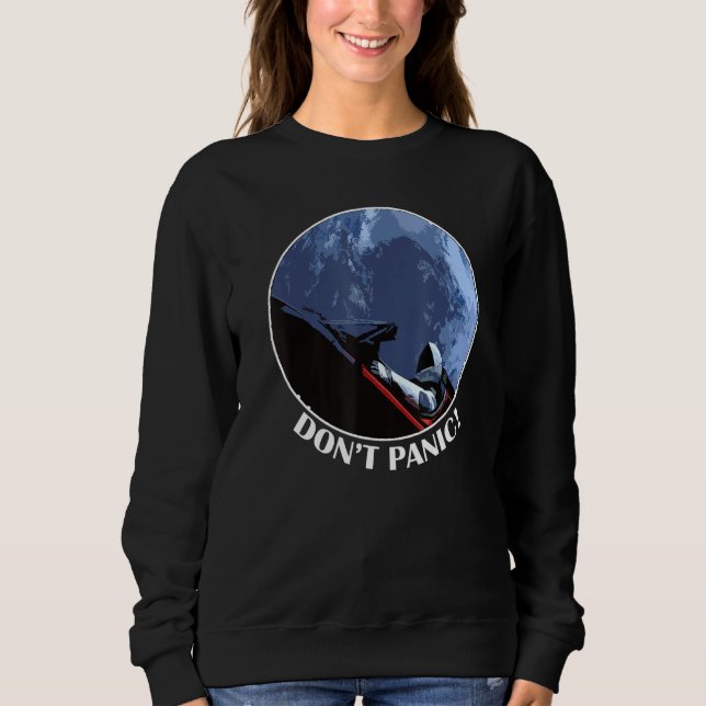 Dont Panic Starman Historic T Shirt (Framsida)