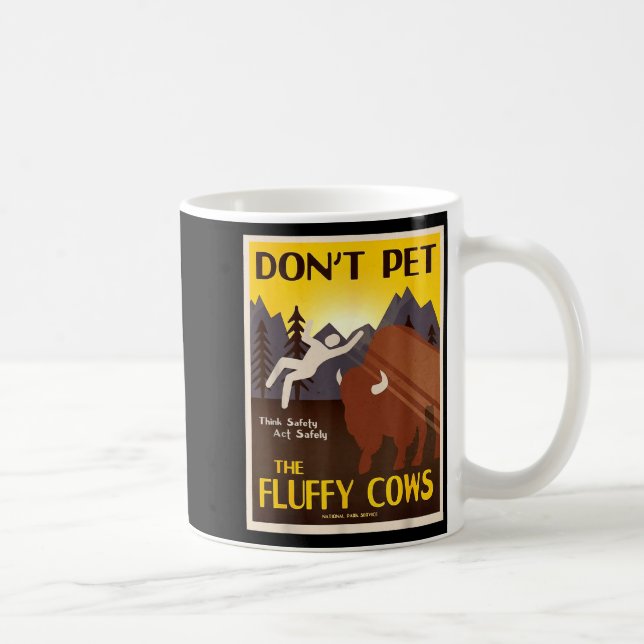 Don't Pet The Fluffy Cows  Kaffemugg (Höger)