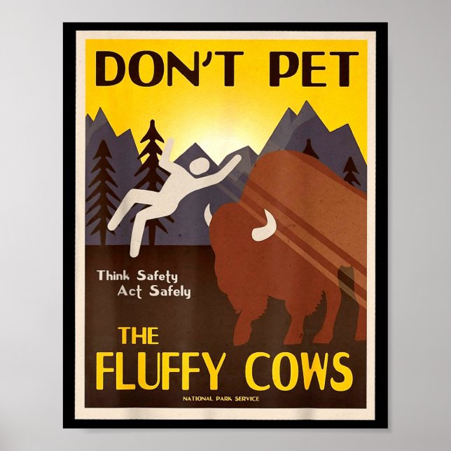 Don't Pet The Fluffy Cows  Poster (Framsidan)
