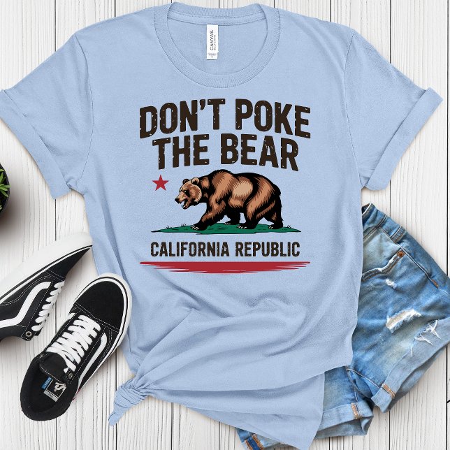 Don't Poke the Bear California Pride T Shirt (Skapare uppladdad)