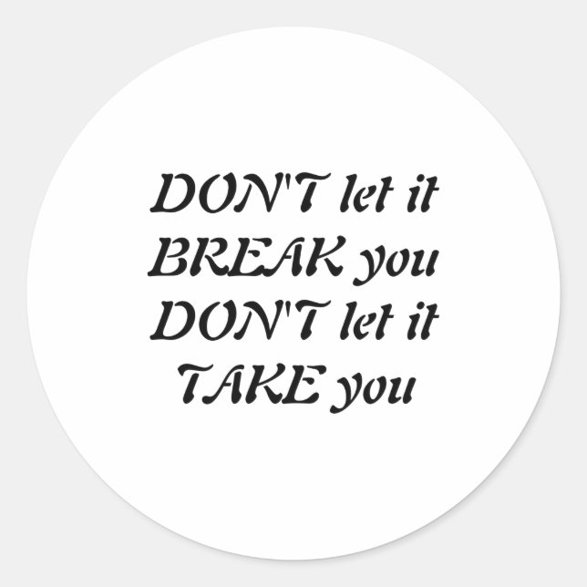 Dont  runt klistermärke (Framsida)