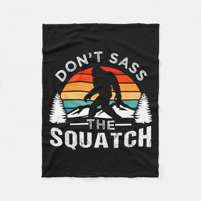 Don't S The Squatch Bigfoot  Fleecefilt (Framsidan)