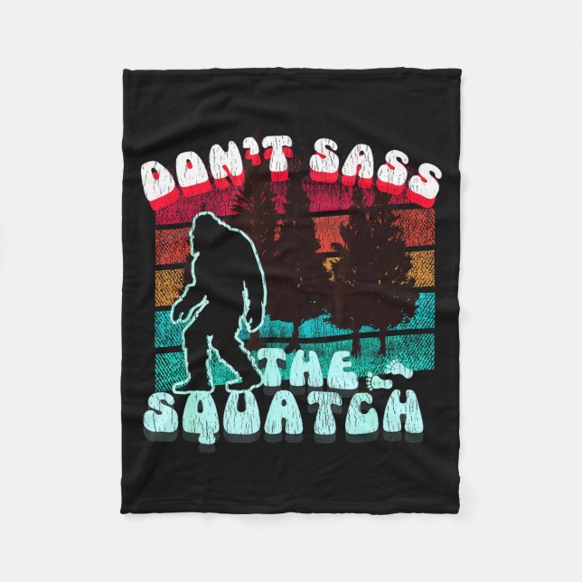 Dont S The Squatch Funny Pun Joke  Fleecefilt (Framsidan)