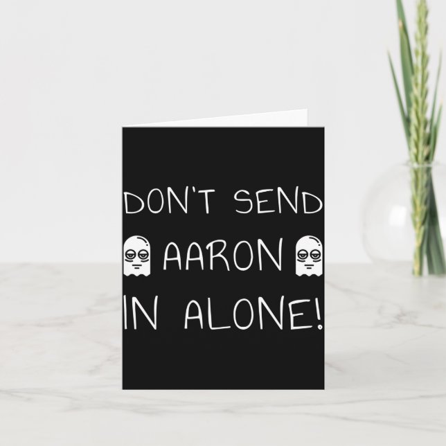 Don't Send Aaron In Alone! Paranormal  Kort (Framsida)