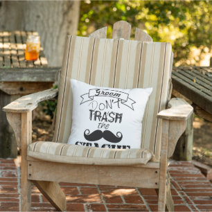 Dont Sopor, Stache Mustache Retro Hipster Groom Utomhuskudde