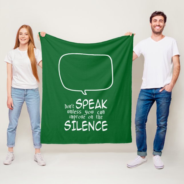 Don't Speak Fleecefilt (På plats)