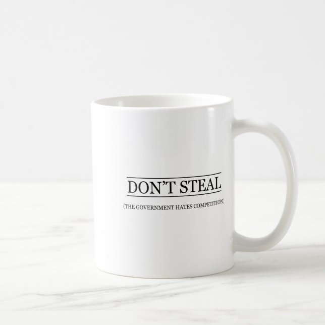 Don't Steal - The Government Hates The Competition Kaffemugg (Höger)