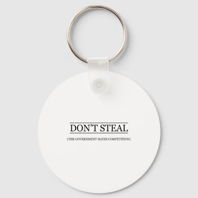 Don't Steal - The Government Hates The Competition Nyckelring (Framsida)