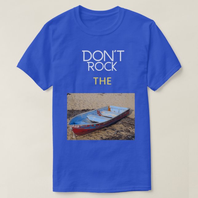 Dont Sten med båt T Shirt (Design framsida)