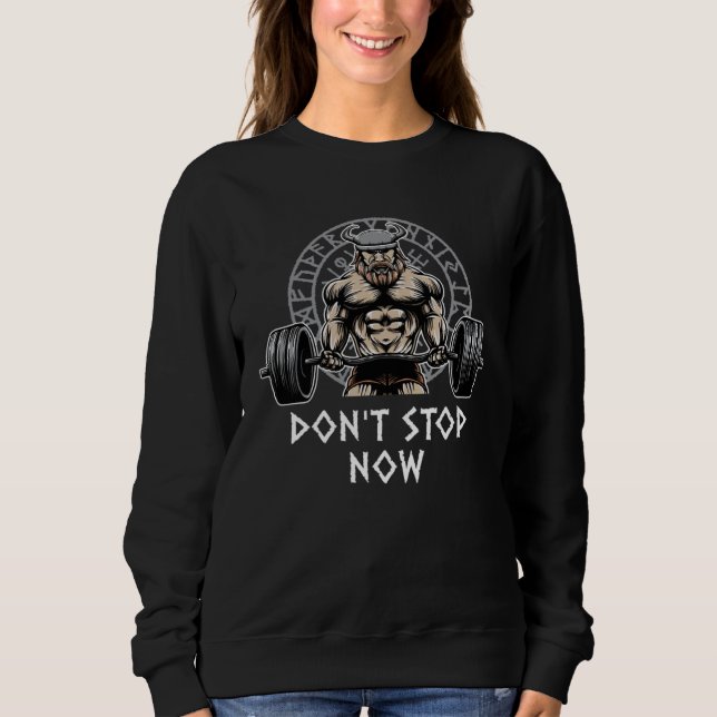 Dont Stop Now Workout Motivational Quote Gym Inspi T Shirt (Framsida)