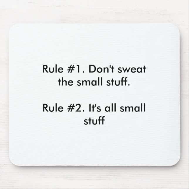 Dont Sweat The Small Stuff  Musmatta (Framsidan)