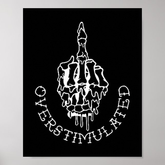 Don't Talk To Me When I'm Overstimulated - Front A Poster (Framsidan)