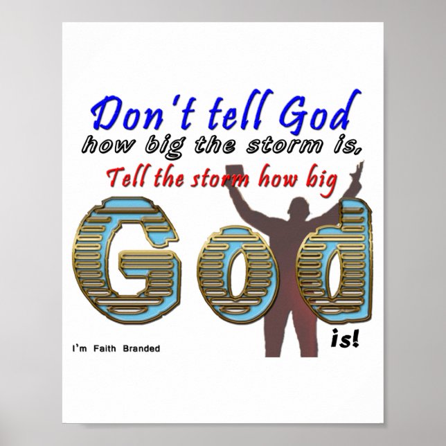 Dont Tell God How Big Your Is  Poster (Framsidan)