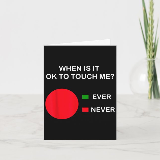 Don't Touch Me - Never Touch Me Circle Graph Intro Kort (Framsida)