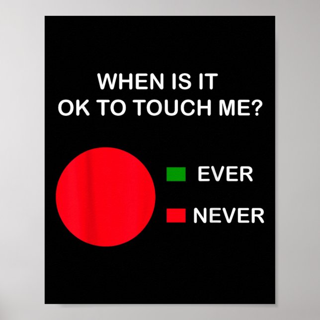 Don't Touch Me - Never Touch Me Circle Graph Intro Poster (Framsidan)