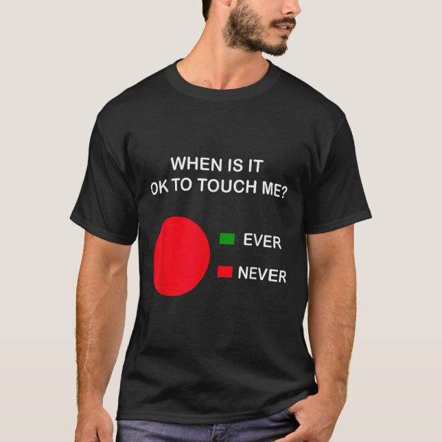 Don't Touch Me - Never Touch Me Circle Graph Intro T Shirt (Framsida)