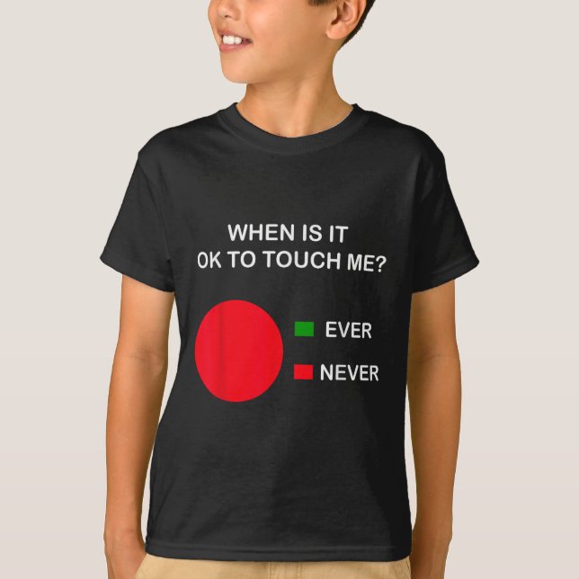 Don't Touch Me - Never Touch Me Circle Graph Intro T Shirt (Framsida)