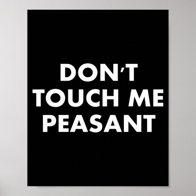 Don't Touch Me Peasant  Poster (Framsidan)