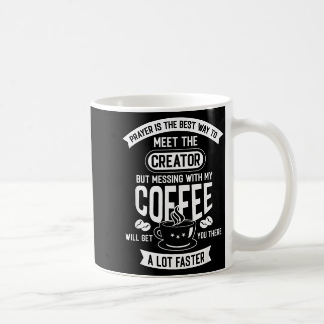 Don't Touch My Morning Coffee Funny Caffeine Quote Kaffemugg (Höger)