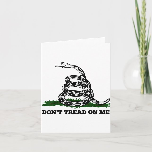 Don't Tread On Me 2nd Amendment Patriotic New Nove Kort (Framsida)