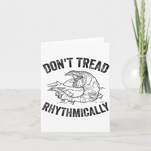 Don't Tread Rhythmically Apparel For Men Women  Kort (Framsida)