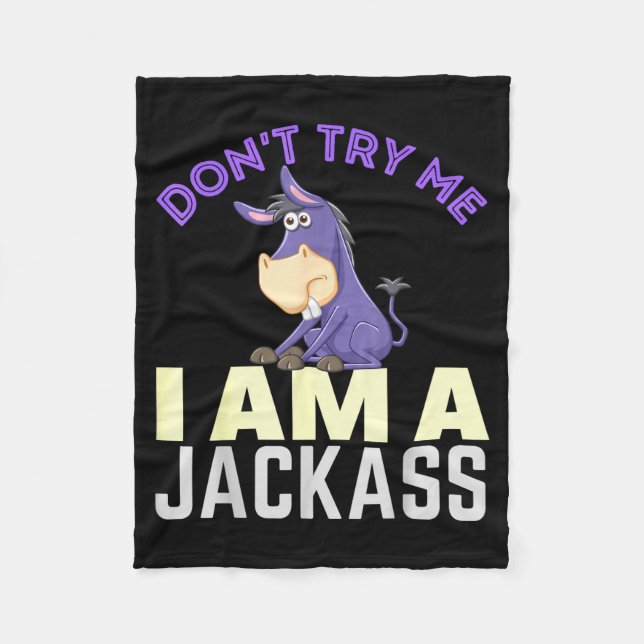 Don't Try Me I Am A Jack Funny Halloween Costume  Fleecefilt (Framsidan)