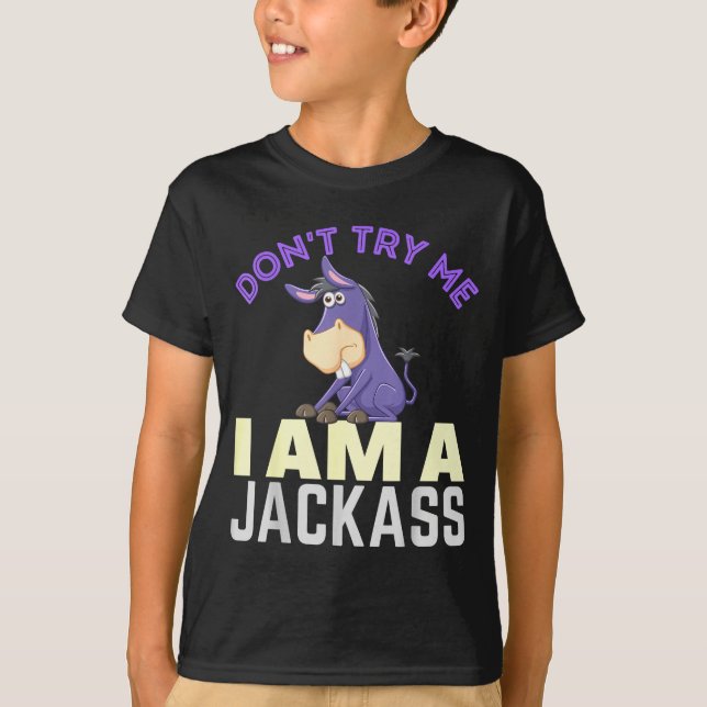 Don't Try Me I Am A Jack Funny Halloween Costume  T Shirt (Framsida)