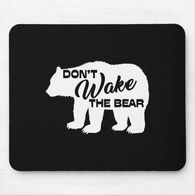 Don't Wake The Bear Funny Bear Silhouette Graphic  Musmatta (Framsidan)