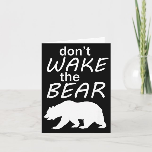 Don't Wake The Bear Survival Camng And Sleeng  Kort (Framsida)